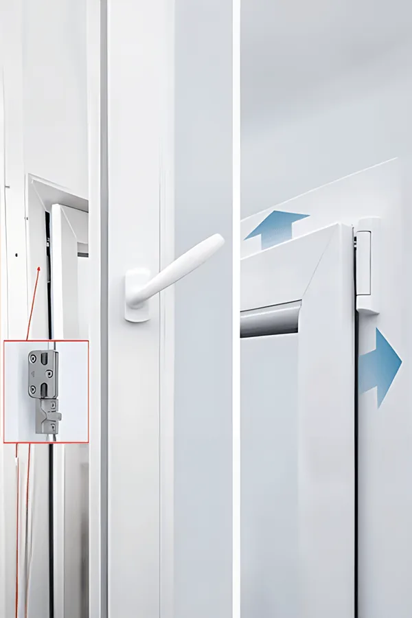 Acessório de caixilharia em PVC da Windoor