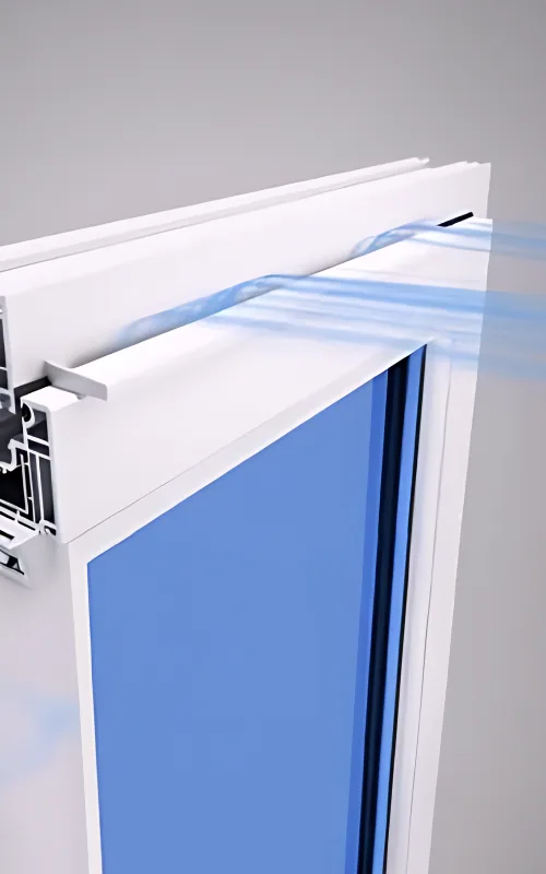 Acessório de caixilharia em PVC da Windoor
