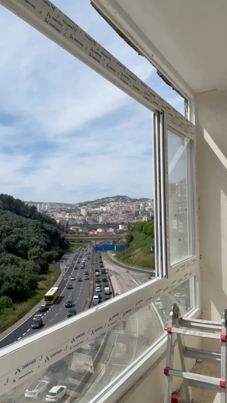Envidraçado com vista sobre a cidade